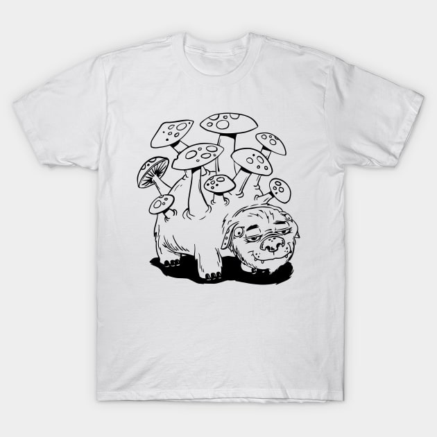 Mushroom Beast T-Shirt by jeffross